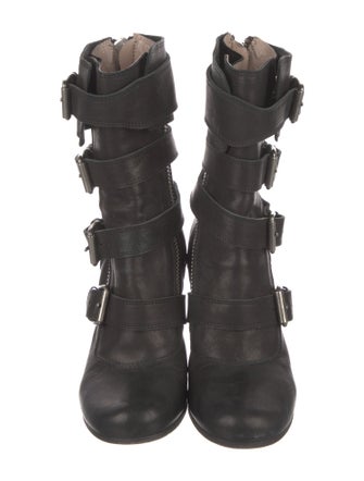 Chloé Leather Moto Boots