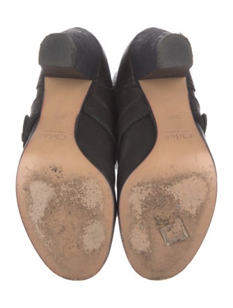 Chloé Leather Moto Boots