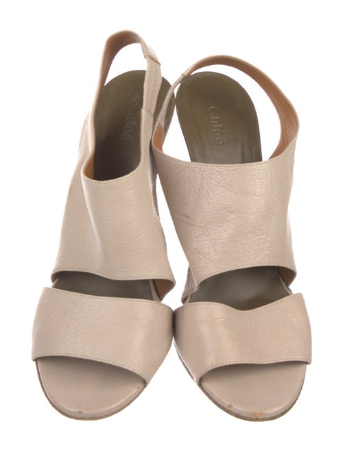 Chloé Leather Slingback Sandals