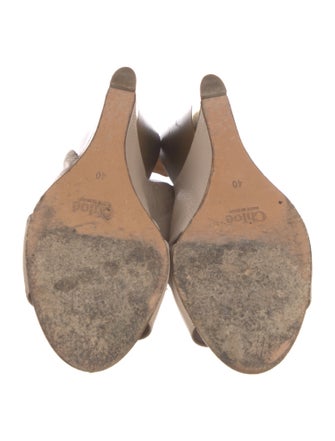 Chloé Leather Slingback Sandals