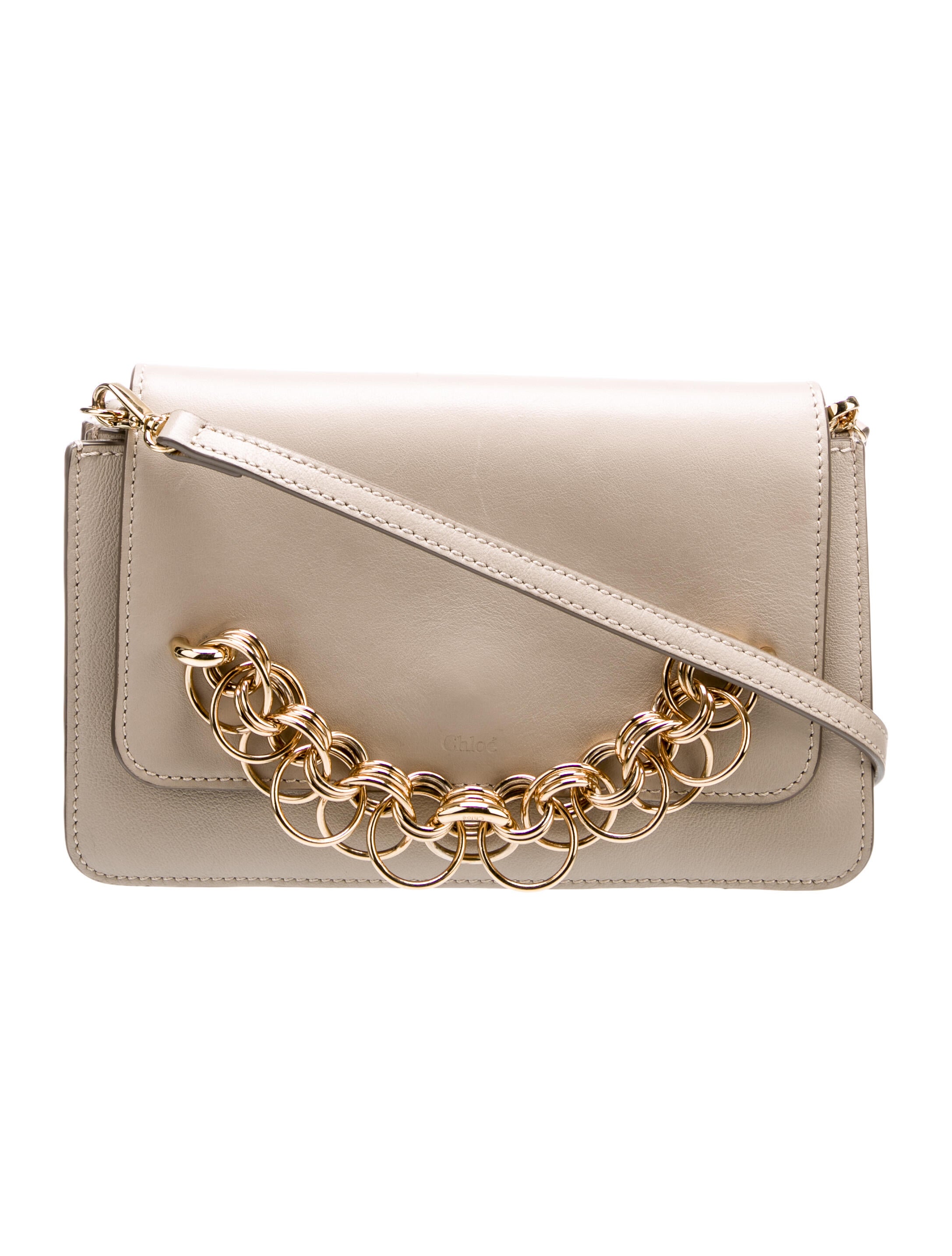 Chloé Leather Drew Bijou leather clutch Small