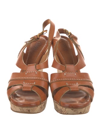 Chloé Leather Slingback Sandals