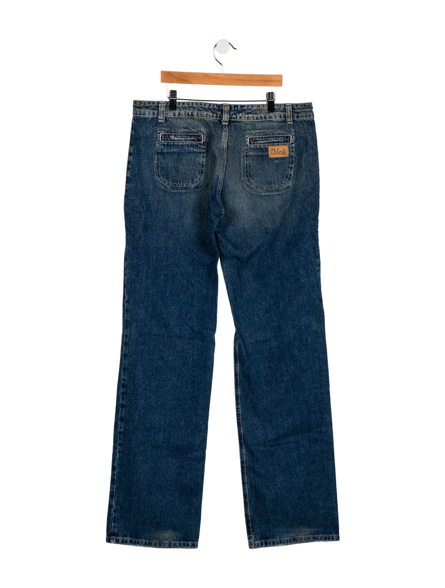 Chloé Mid-Rise Wide Leg Jeans