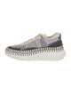 Chloé Patterned Whipstitch Trim Sneakers
