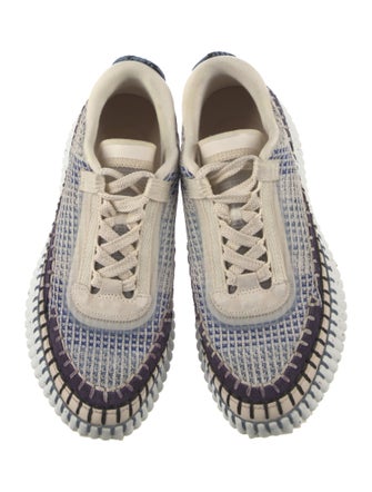 Chloé Patterned Whipstitch Trim Sneakers