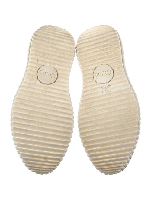 Chloé Patterned Whipstitch Trim Sneakers