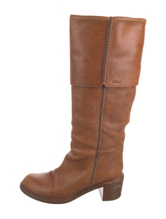 Chloé Leather Riding Boots