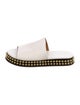 Chloé Leather Studded Accents Slides