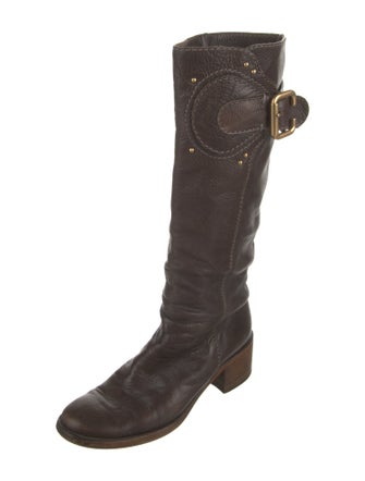 Chloé Leather Riding Boots