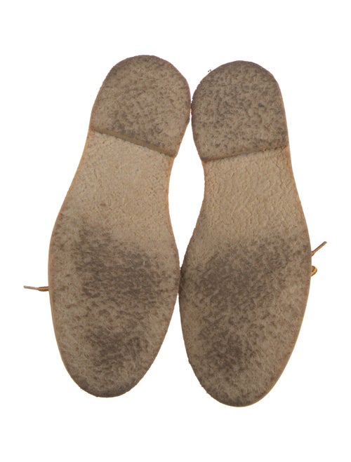 Chloé Leather Leather Trim Embellishment Wedge Sneakers