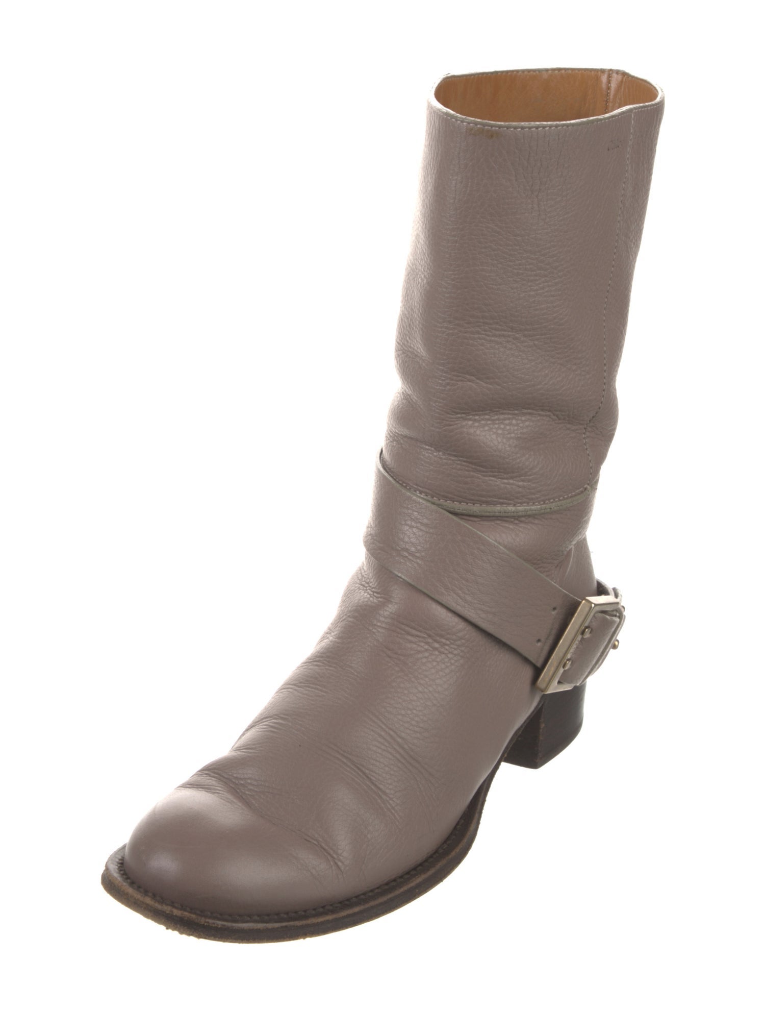 Chloé Leather Moto Boots