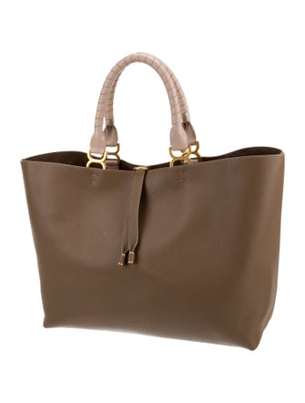 Chloé Leather Marcie leather tote bag Small