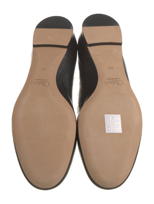 Chloé Leather Scalloped Accent Ballet Flats