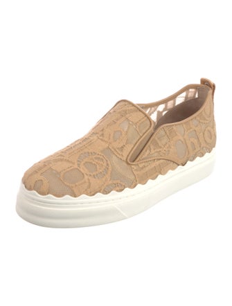 Chloé Lace Scalloped Accent Sneakers