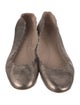 Chloé Leather Scalloped Accent Ballet Flats