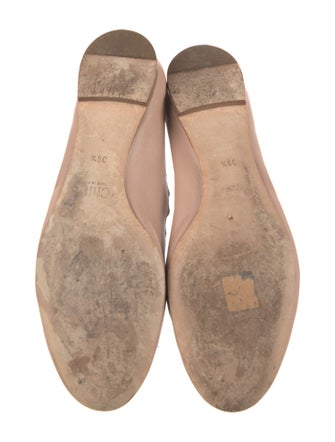 Chloé Leather Scalloped Accent Ballet Flats