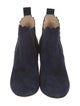 Chloé Suede Scalloped Accent Chelsea Boots