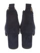 Chloé Suede Scalloped Accent Chelsea Boots