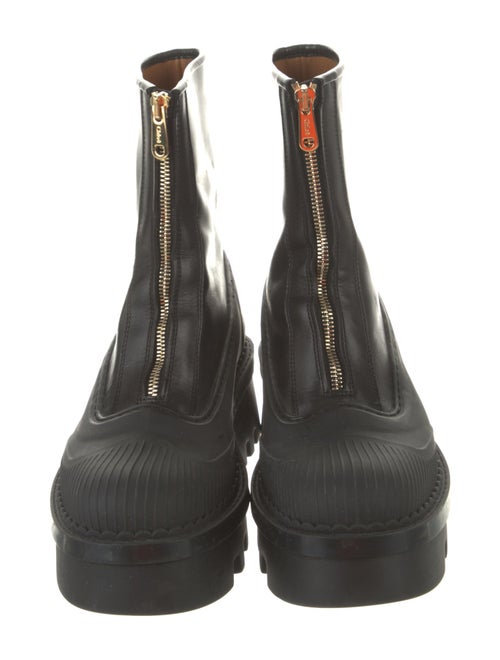 Chloé Leather Combat Boots