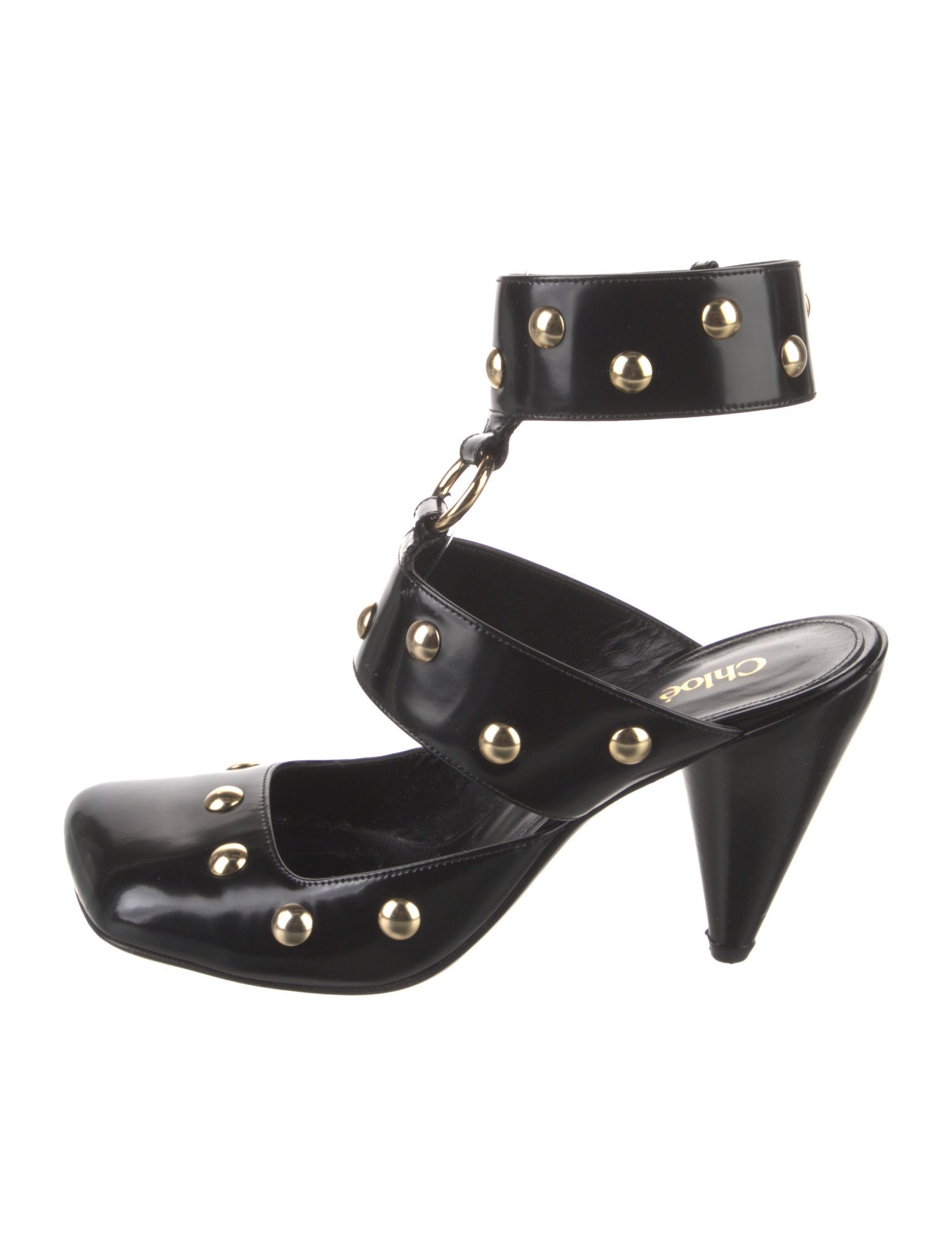 Chloé Leather T-Strap Pumps