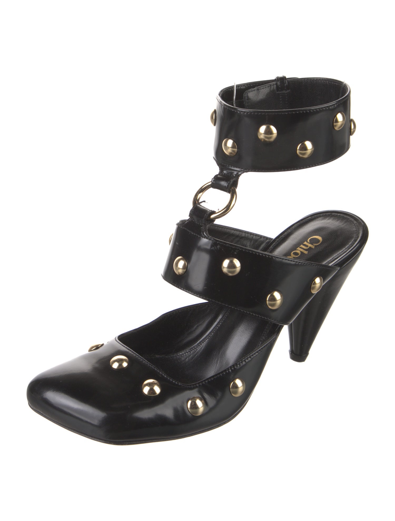 Chloé Leather T-Strap Pumps