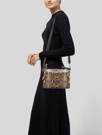 Chloé Embossed Leather Top Handle Bag