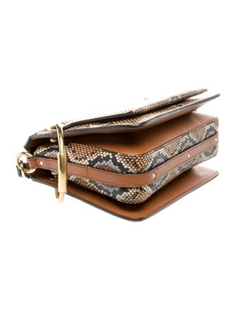Chloé Embossed Leather Top Handle Bag