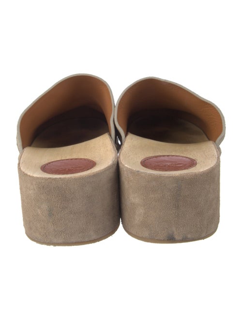 Chloé Suede Studded Accents Mules