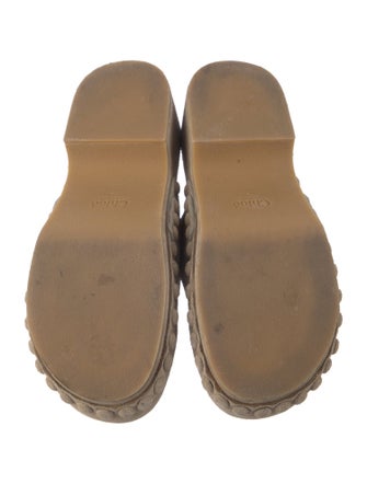 Chloé Suede Studded Accents Mules