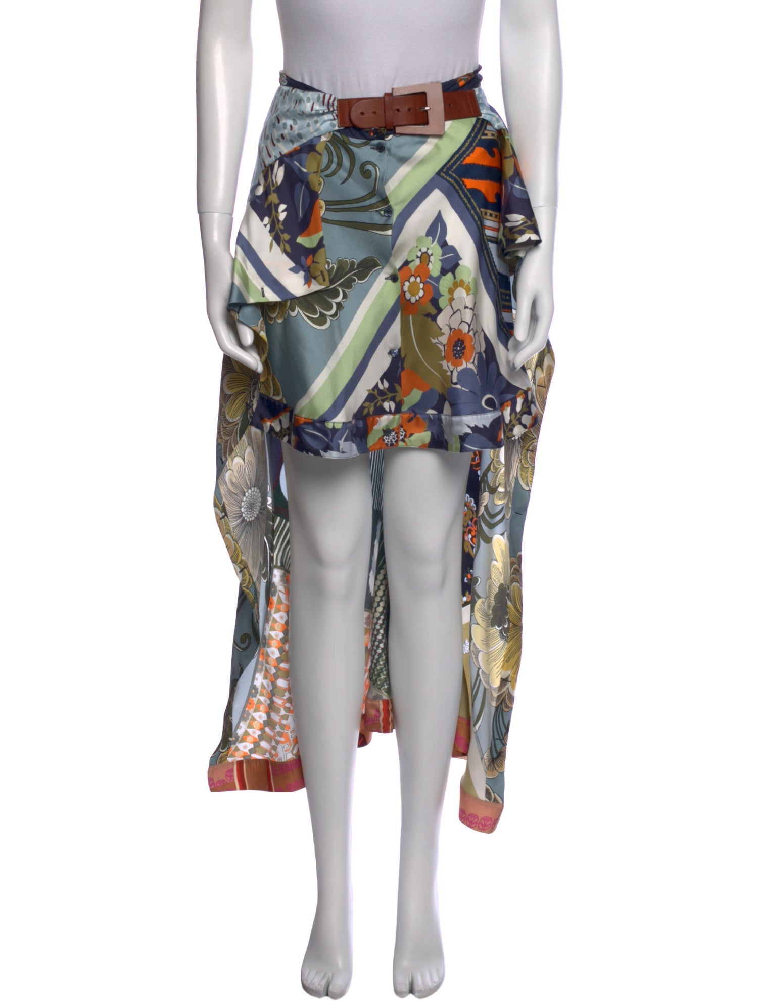 Chloé Silk Long Skirt