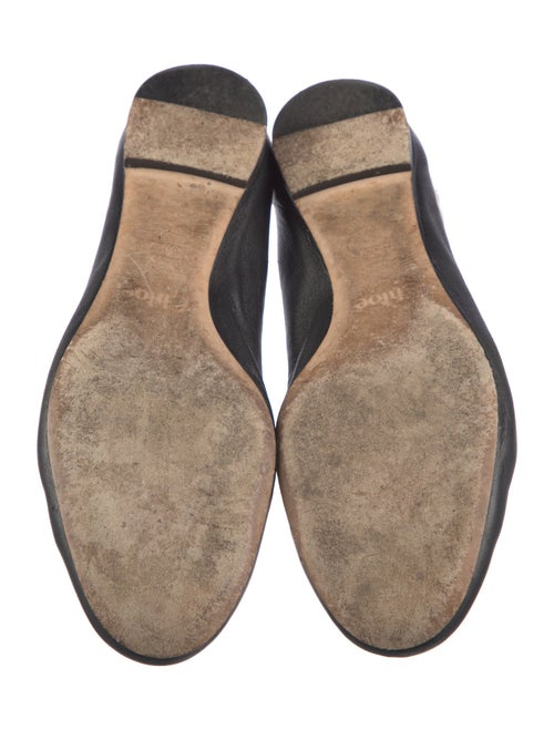 Chloé Leather Scalloped Accent Ballet Flats