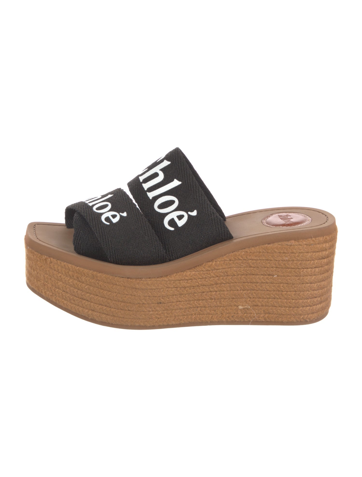 Chloé Jute Printed Slides