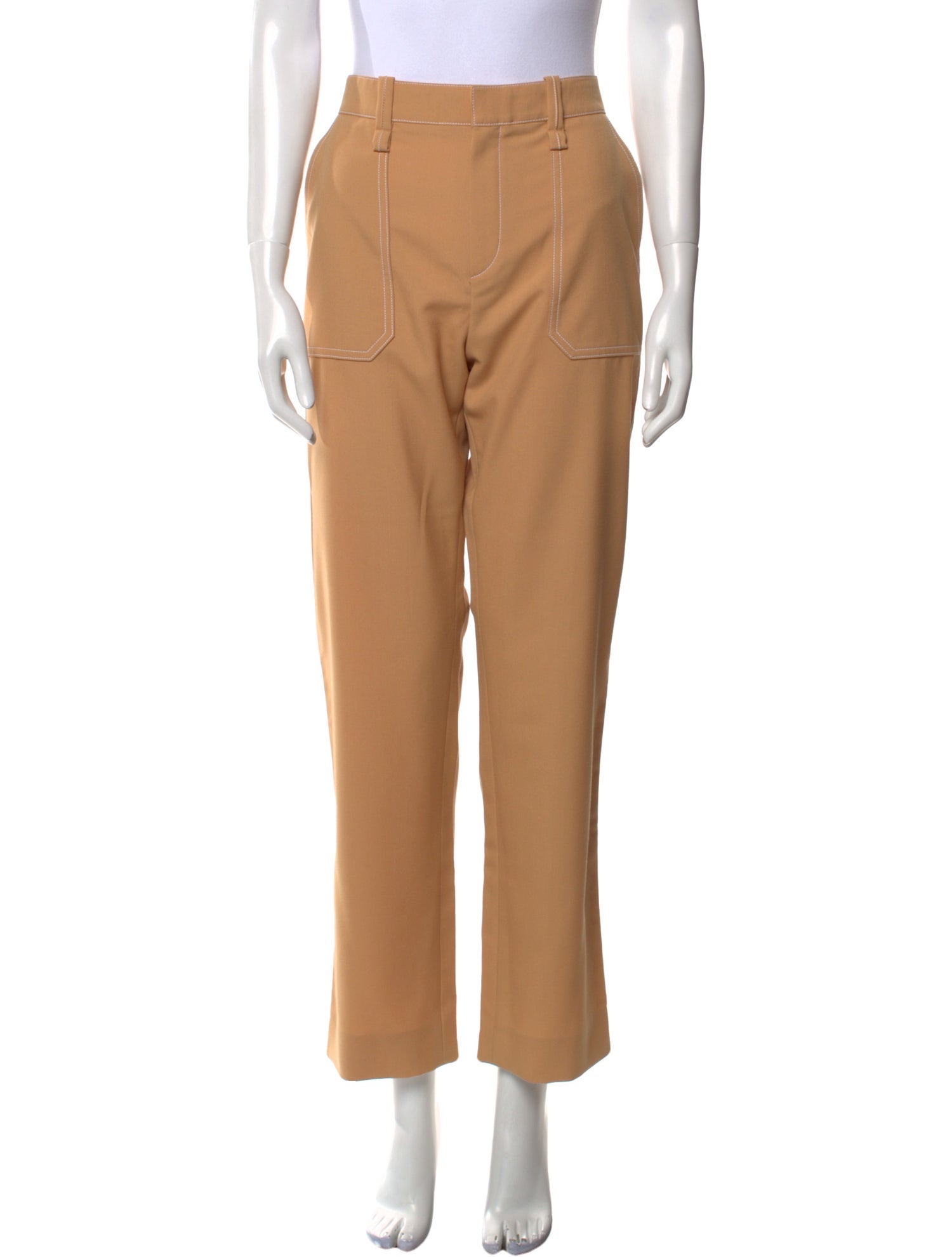 Chloé Silk Straight Leg Pants