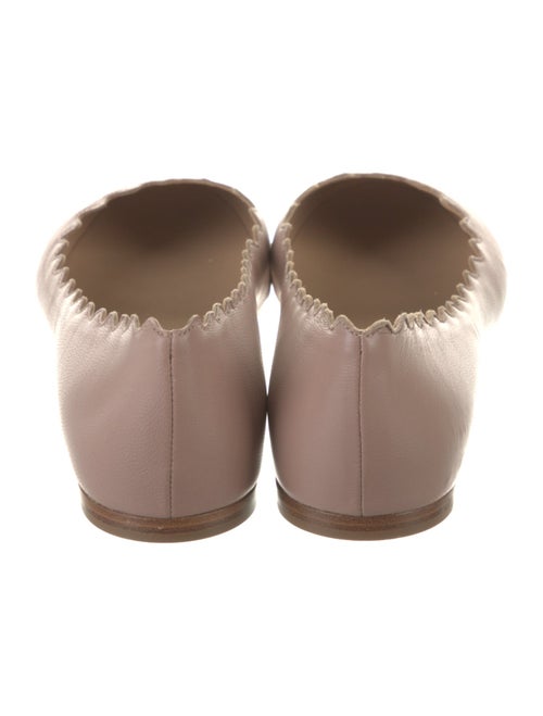 Chloé Leather Scalloped Accent Sneakers