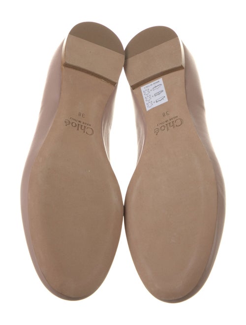 Chloé Leather Scalloped Accent Sneakers