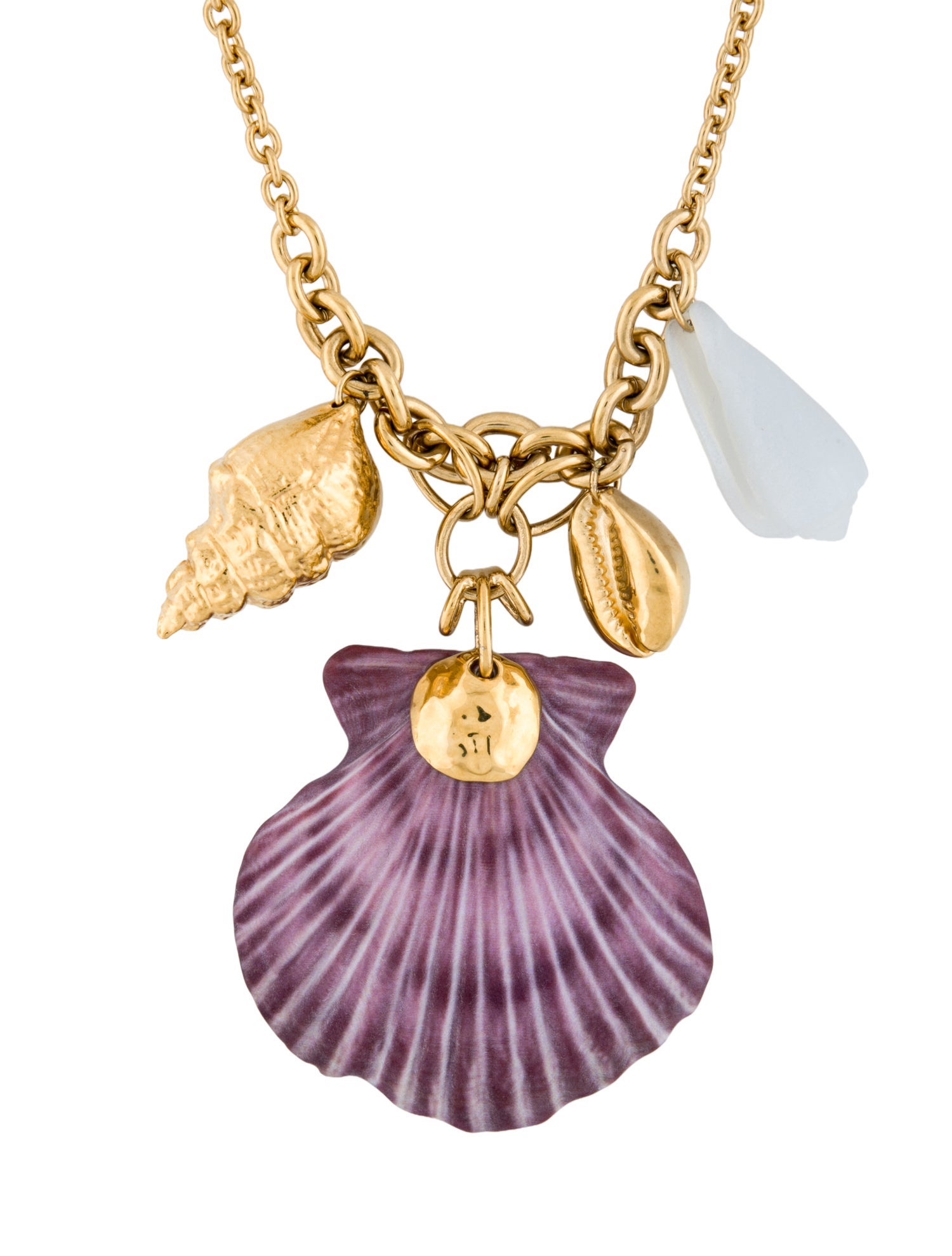 Chloé Resin Shell Pendant Necklace