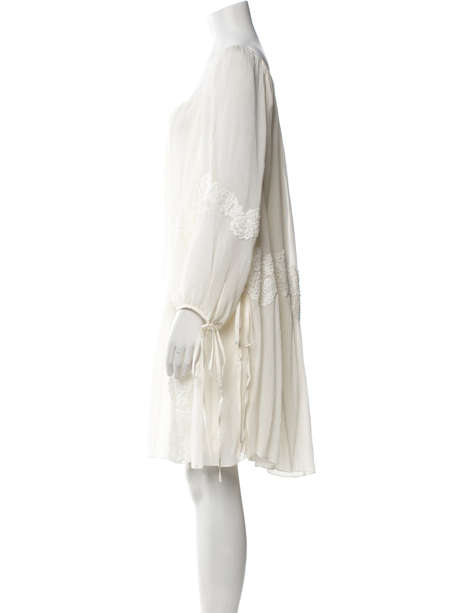 Chloé Scoop Neck Mini Dress