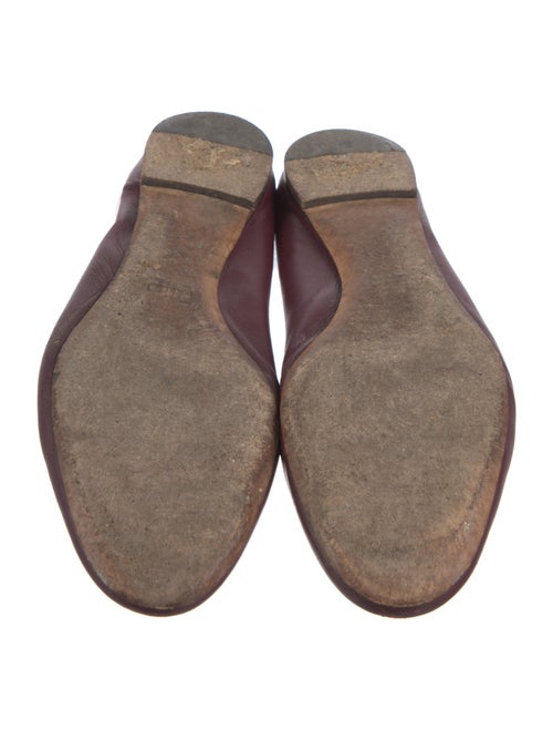 Chloé Leather Scalloped Accent Ballet Flats