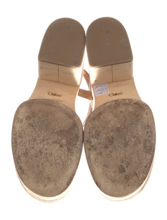 Chloé Suede Cutout Accent Sandals