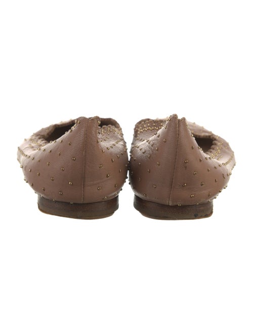 Chloé Leather Studded Accents Flats