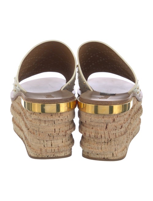 Chloé Leather Cutout Accent Slides