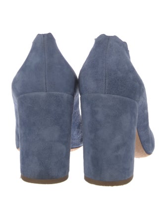Chloé Suede Scalloped Accent Pumps