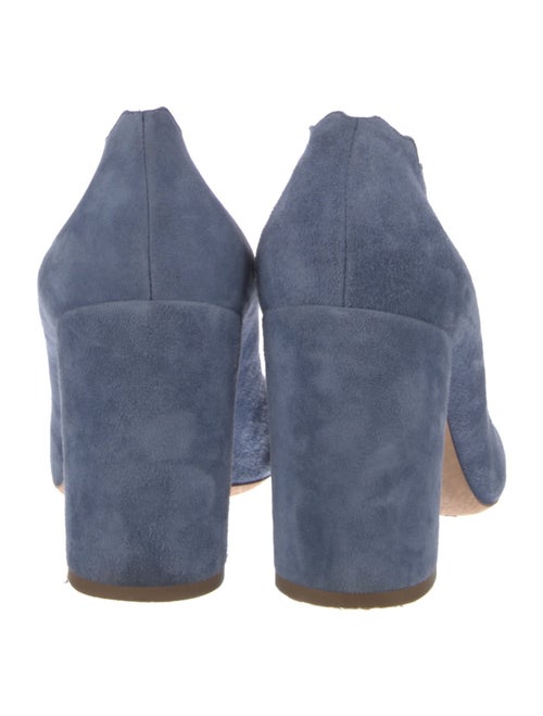 Chloé Suede Scalloped Accent Pumps