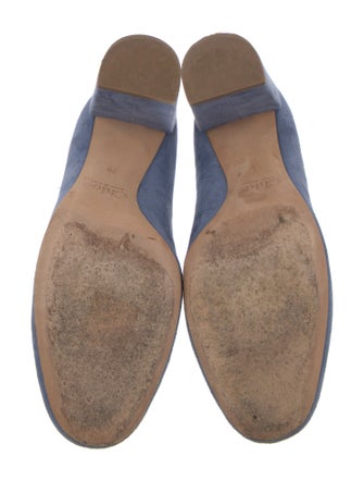 Chloé Suede Scalloped Accent Pumps