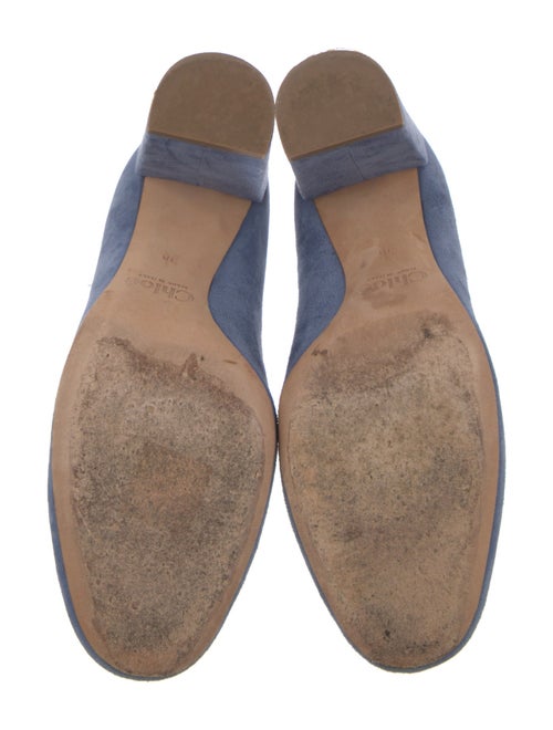 Chloé Suede Scalloped Accent Pumps