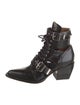 Chloé Leather Lace-Up Boots