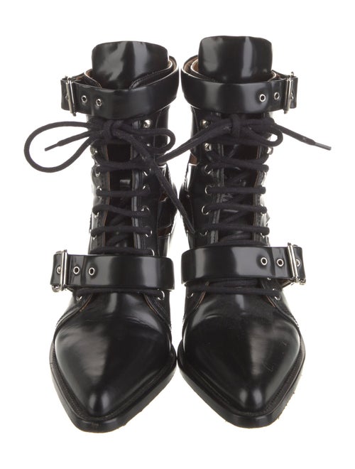 Chloé Leather Lace-Up Boots