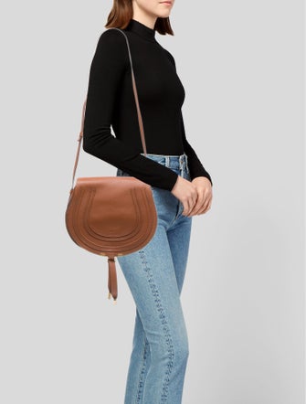 Chloé Leather Marcie Saddle Medium