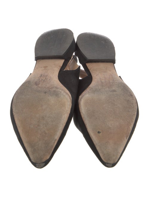 Chloé Suede Scalloped Accent Slingback Flats