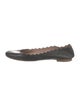 Chloé Leather Scalloped Accent Ballet Flats